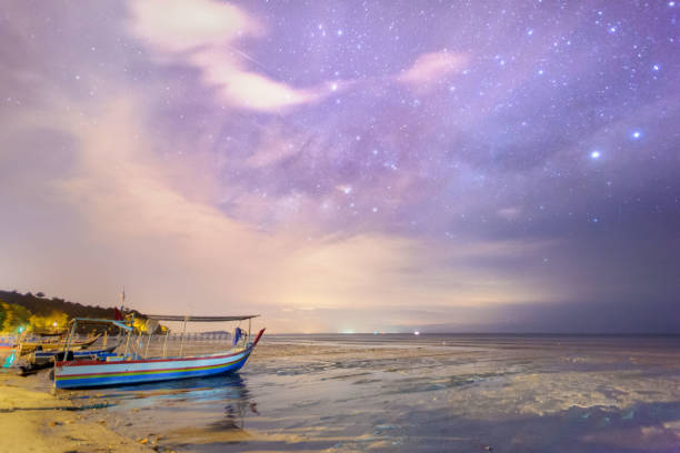 istock Beautiful milkyway galaxy stars view for cosmos background 905177134