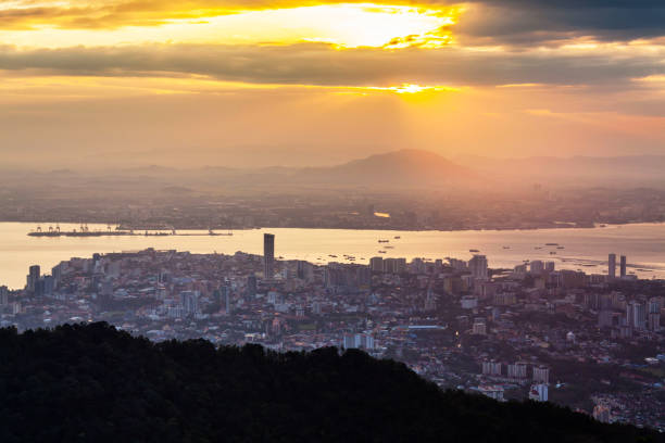 istock George Town City view from Penang Hill during dawn 905177554