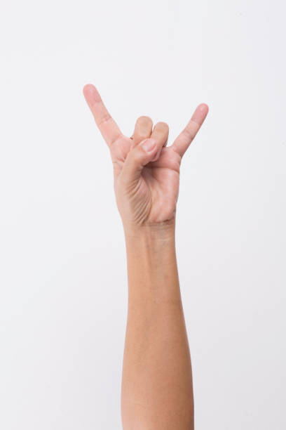 istock Isolated female hand on white background 905184808