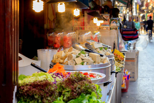 istock Walking street at Chiang Khan 905188526
