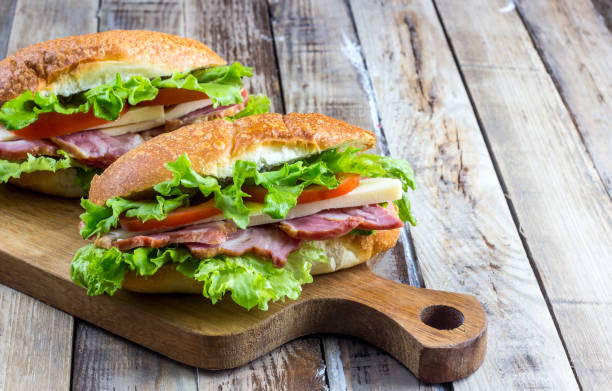 istock Two fresh submarine sandwiches 905189228