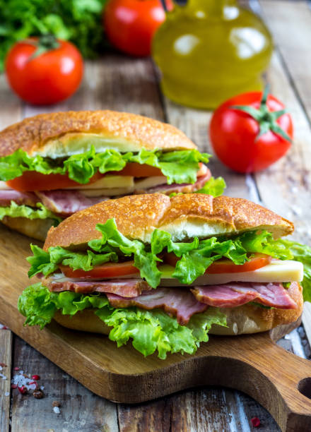 istock Two fresh submarine sandwiches 905189230