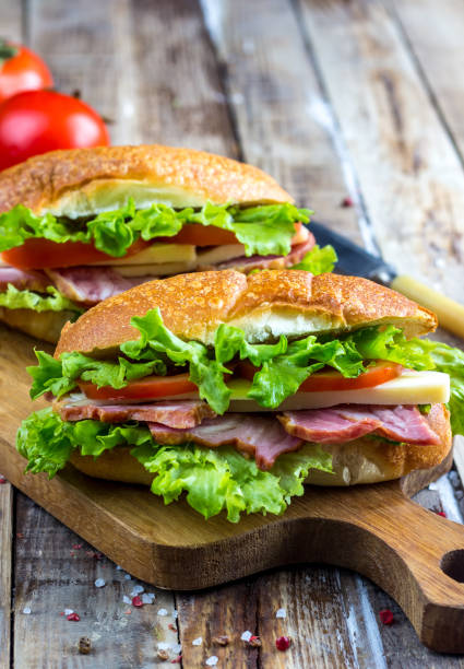 istock Two fresh submarine sandwiches 905189238