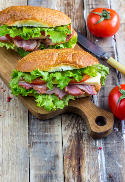 istock Two fresh submarine sandwiches 905189242