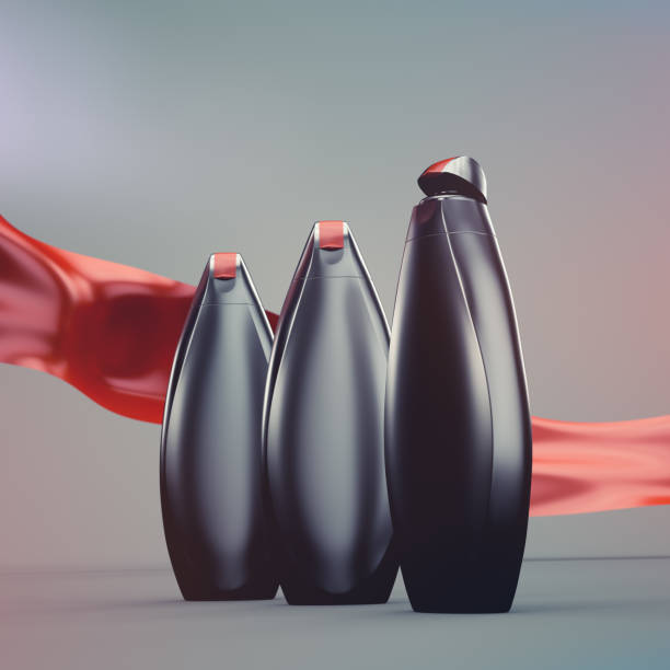 istock Shower gel or shampoo bottles mockup 905203956