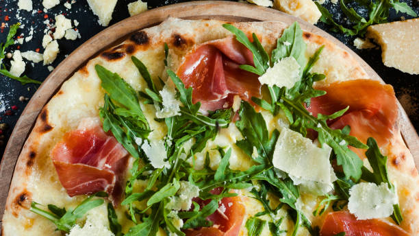 istock salmon and arugula pizza tasty restaurant meal 905204908