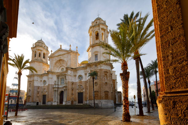 The New Cathedral, Cadiz, Spain stock photo