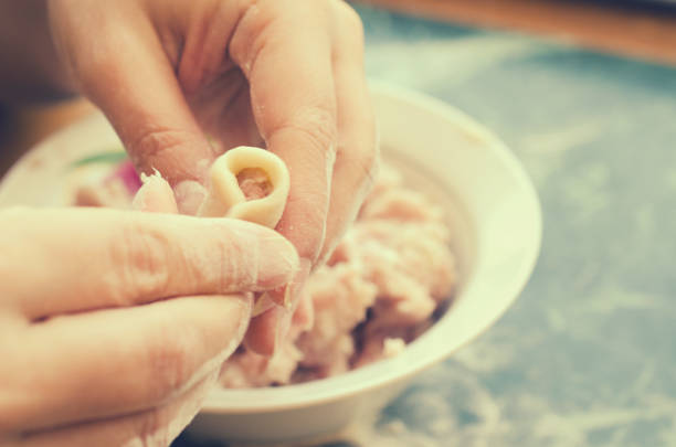 istock The process of making delicious home-made dumplings with meat. 905213756