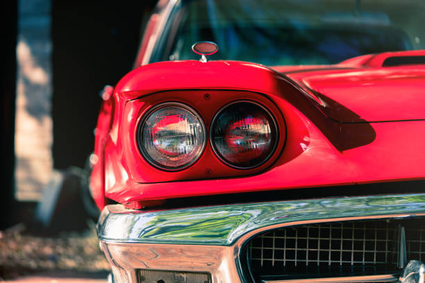 istock Headlight lamp vintage car 905216912