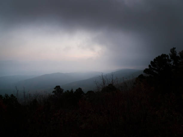 istock Mountain vista with ominous clouds 905230110