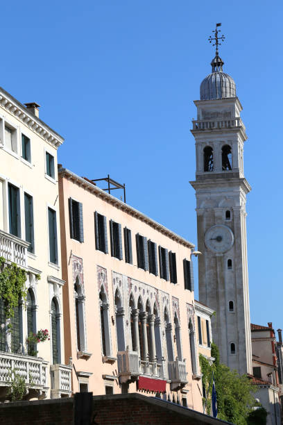 istock Ancient Bell tower in Venice Italy 905231264