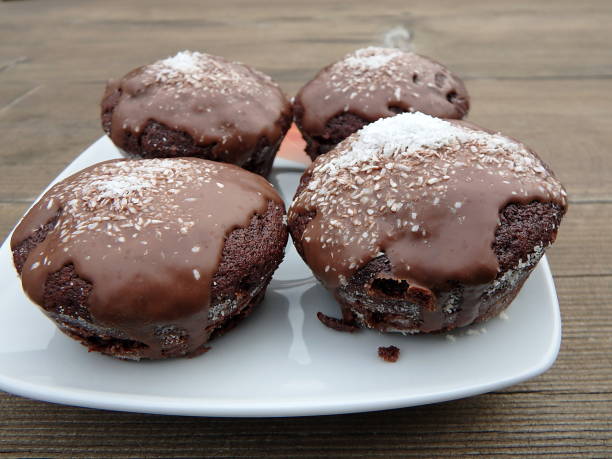 istock Chocolate muffins with coconut 905231650