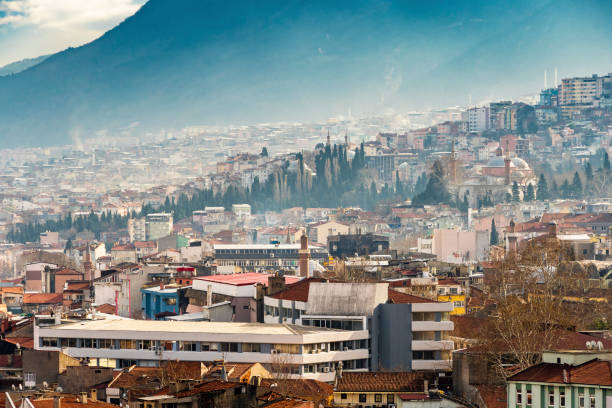 bursa city , turtkey - mountain landscape winter mountain range zdjęcia i obrazy z banku zdjęć