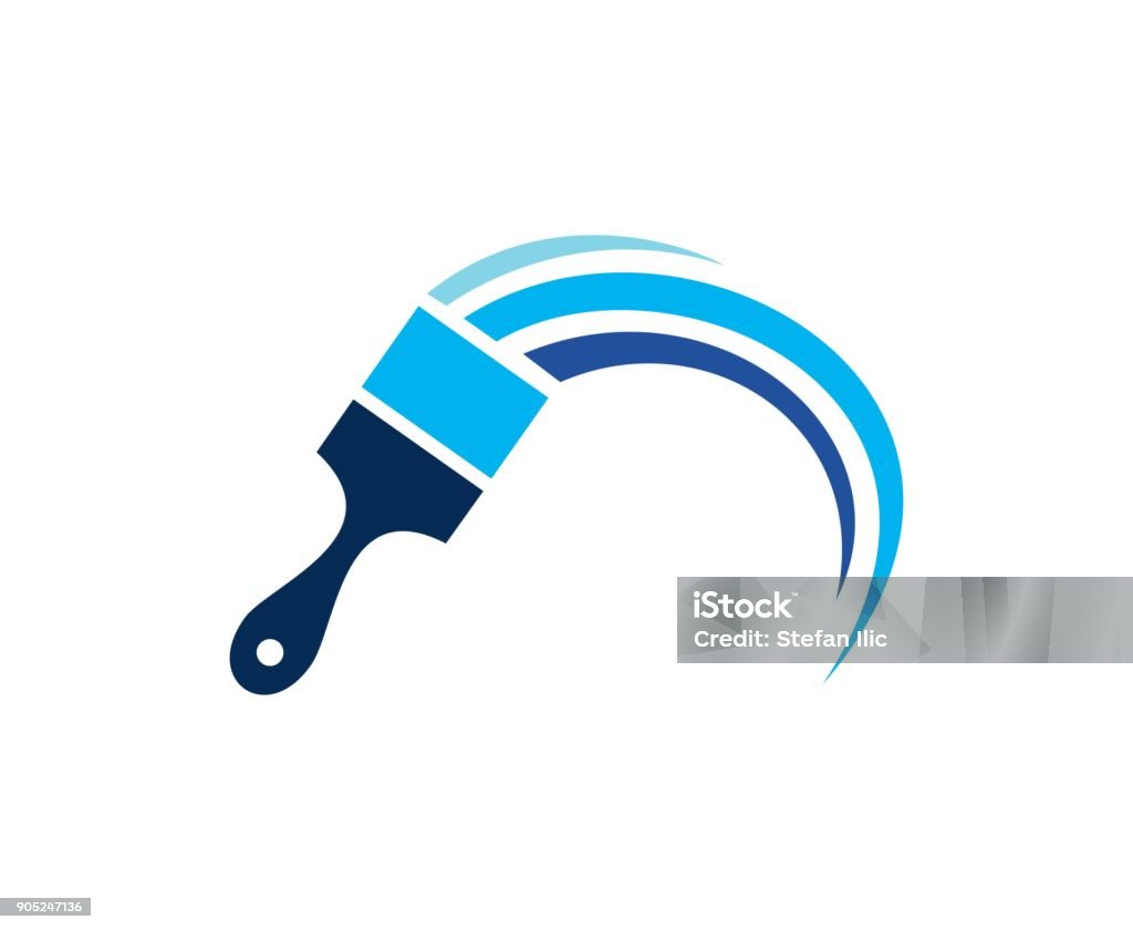 Paint icon This illustration/vector you can use for any purpose related to your business. Paintbrush stock vector