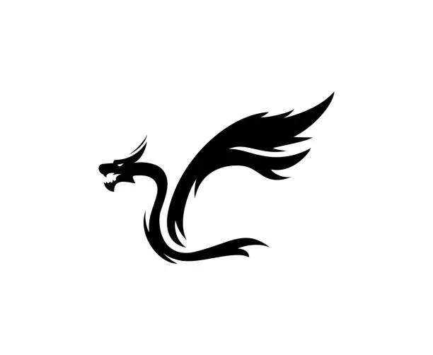 Vector illustration of Dragon icon