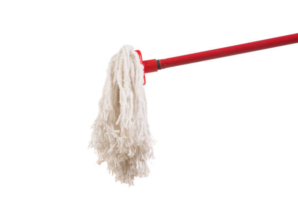 istock Closeup of red mop for cleaning. 905262422