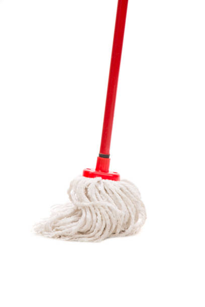 istock Closeup of red mop for cleaning. 905267104