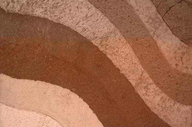 istock Form of soil layers,its colour and textures 905278242