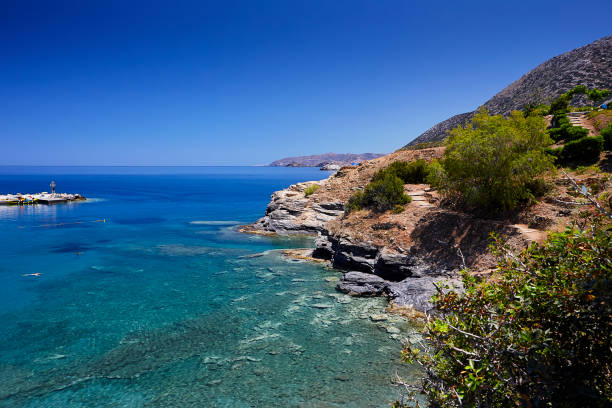 Seaview at Bali village, the Crete Island, Greece