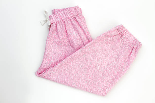istock Folded pink sleepwear pants 905280966