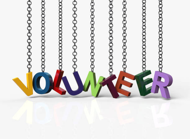 istock The Word Volunteer hanging on chain 905290052