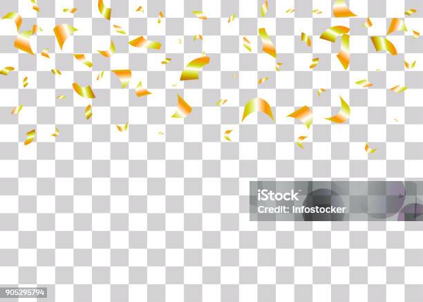 Jrem Background Confetti Foil Transparent Background Stock Illustration - Download ...