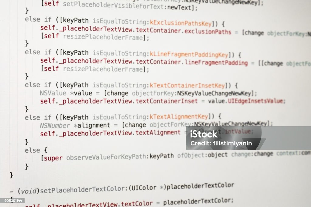 Information Technology Concept Coding Script Text On Screen Programming ...