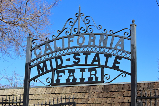 Gate in front of the Mid-state fairgrounds in Paso Robles,California
