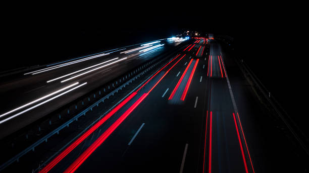 istock Traffic on highway - long exposure, motion blur 905312090
