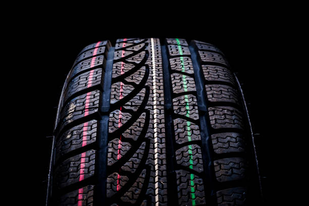 winter tire stock photo