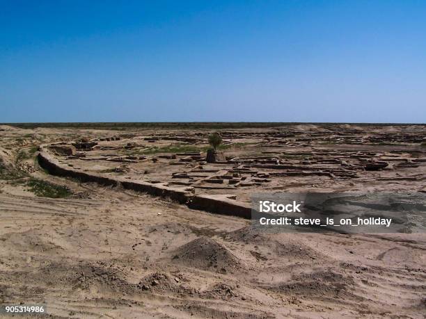 Gonur Tepe Bronze Age City In Turkmenistan Stock Photo - Download Image Now - Ancient, Archaeology, Blue