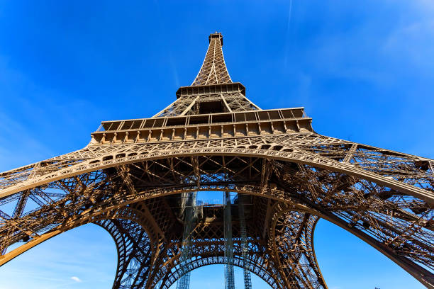 istock Gorgeous view of Eiffel Tower with dramatic sky 905315486