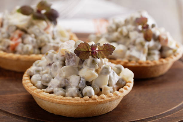 istock Tartlets with Russian salad 905318378