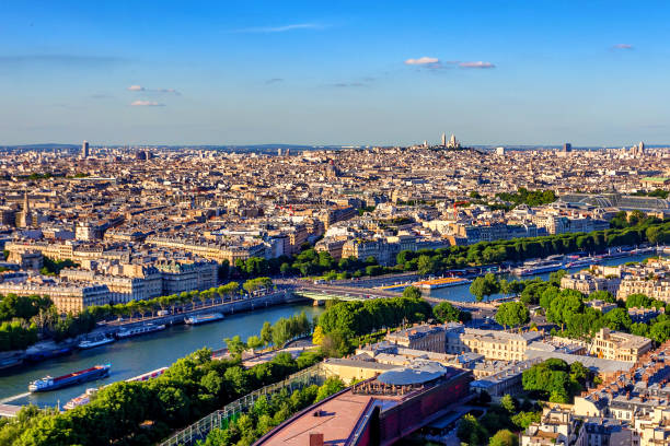 istock Scenic panorama of Paris from Eiffel's tower 905318422