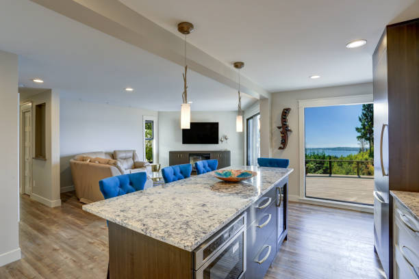 istock Modern kitchen room in a condo home 905318636