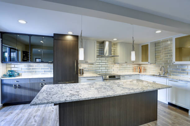 istock Modern kitchen room in a condo home 905318914