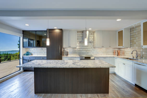 istock Modern kitchen room in a condo home 905319082