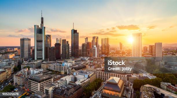 Frankfurt Skyline Stock Photo - Download Image Now - Frankfurt - Main, Urban Skyline, City