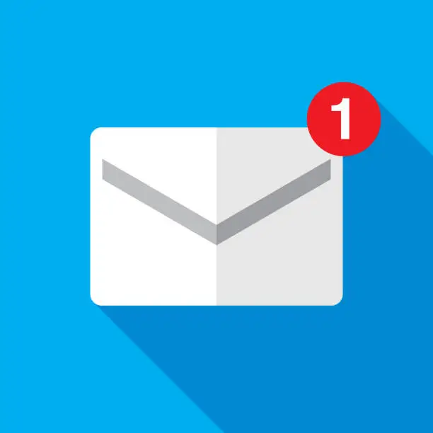 Vector illustration of Email Icon Flat