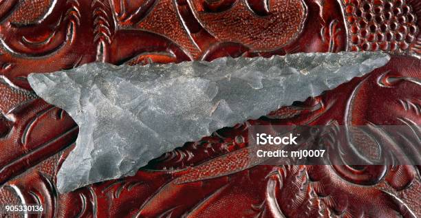 Real American Arrowhead Stock Photo - Download Image Now - Collection, Ancient, Antique
