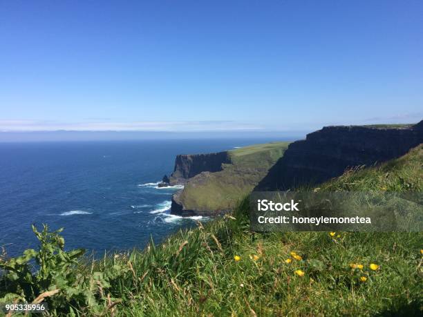 The Cliffs Of Moher Stock Photo - Download Image Now - Beauty In Nature, Blue, Cliffs of Moher