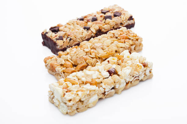 istock Protein cereal energy bars with nuts and caramel 905337056