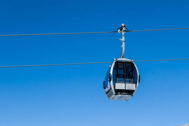 Cable car in alpine ski resort, Solda (Sulden), Italy