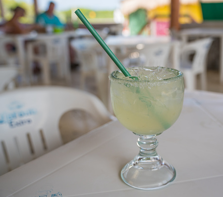 Margarita made from fresh squeezed limes