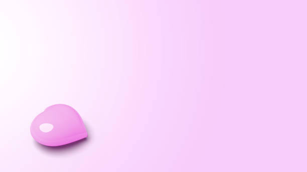 istock One heart on pastel backkground.Only one love.Valentine concept.3d rendering. 905352656
