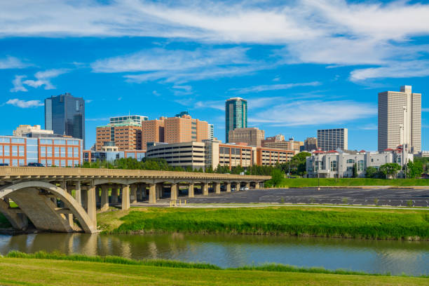 istock Fort Worth skyline cityscape with spring foliage,TX (P) 905355084