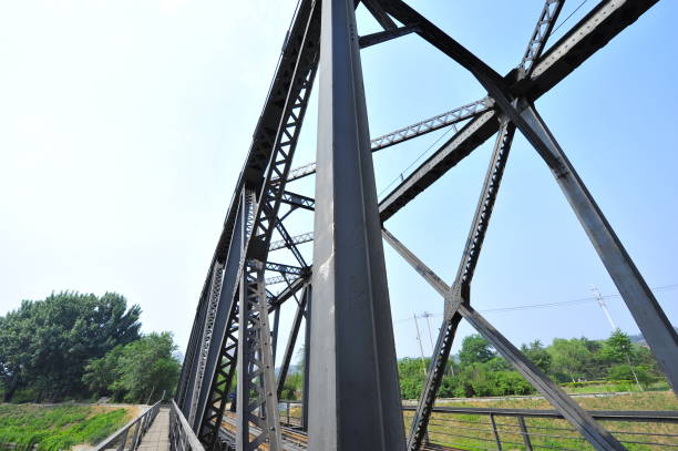 istock Steel structure of railway bridge 905357502