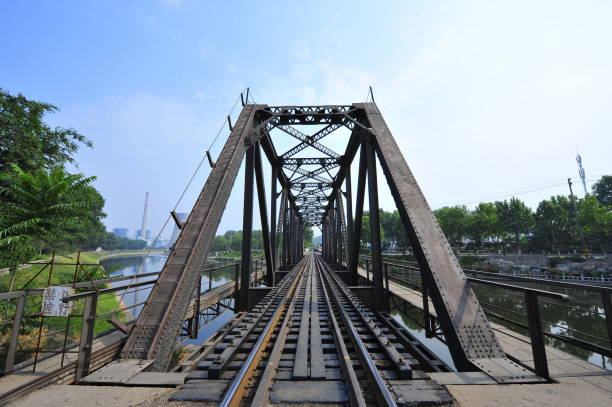 istock Steel structure of railway bridge 905357676