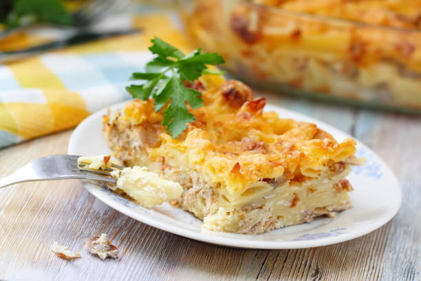 istock Casserole with pasta, meat and cheese 905358228