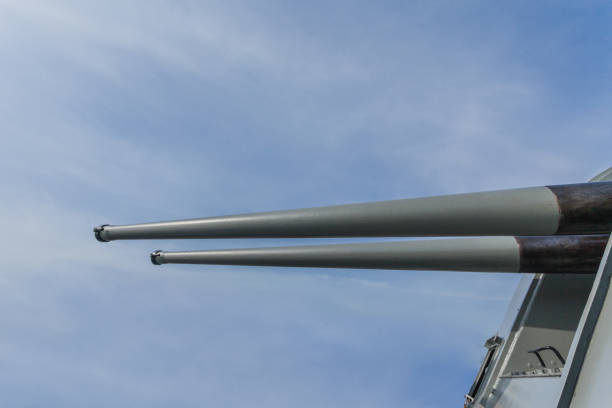 istock a shooting gun on the battleship 905361334